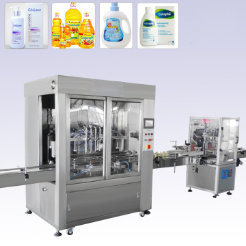 Linear Type Milk Tea Beverage Automatic Water Cup Filling Machine Labeling Machine